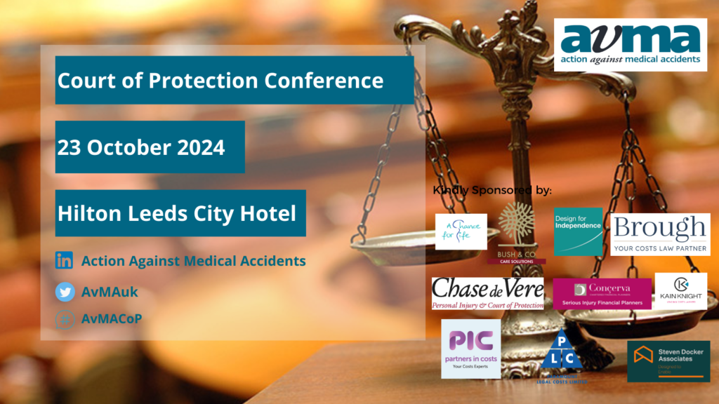 AvMA Court of Protection conference 23 October 2024, Hilton Leeds